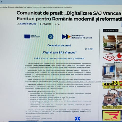Articolul publicat pe jurnaldevrancea.ro, 24 octombrie 2024
