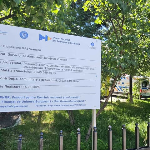 Panoul de vizibilitate al proiectului, la sediul central